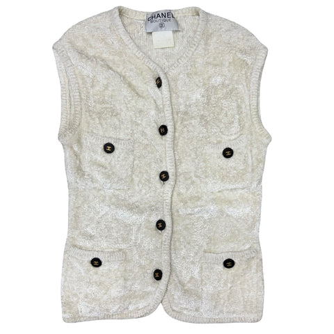 【中古】CHANEL シャネル VEST ベスト 36 USED 中古 1995年 CLOTHES 洋服