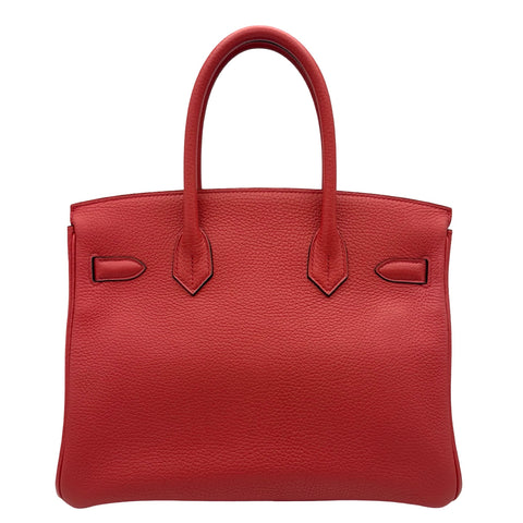 【中古】Hermes エルメス BIRKIN30 バーキン30 ハンドバッグ D刻(2019年) レッド系 トゴ 中古 USED バッグ