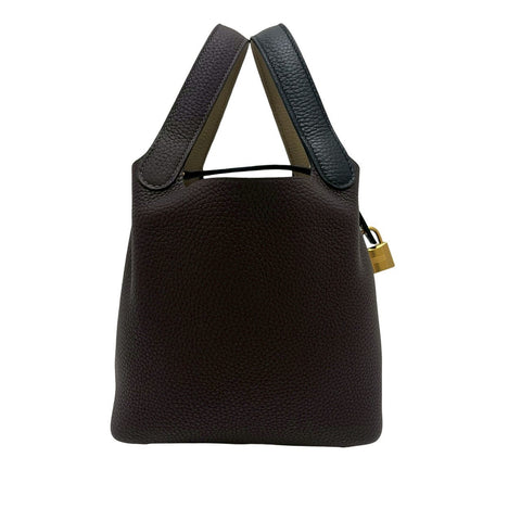 【新品未使用】 Hermes エルメス PICOTIN ROCK PM ピコタンロックPM ハンドバッグ W刻 (2024年) マカサー/ブラック/ベージュマルファ トリヨン 新品未使用 NEW バッグ