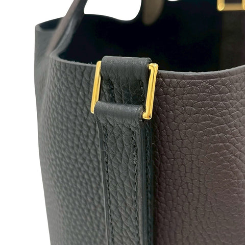 【新品未使用】 Hermes エルメス PICOTIN ROCK PM ピコタンロックPM ハンドバッグ W刻 (2024年) マカサー/ブラック/ベージュマルファ トリヨン 新品未使用 NEW バッグ