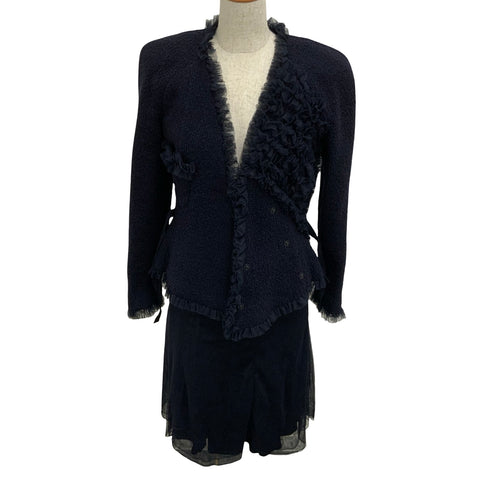 【中古】 CHANEL シャネル SET UP セットアップ ジャケット スカート 36 USED 中古 2002年 CLOTHES 洋服