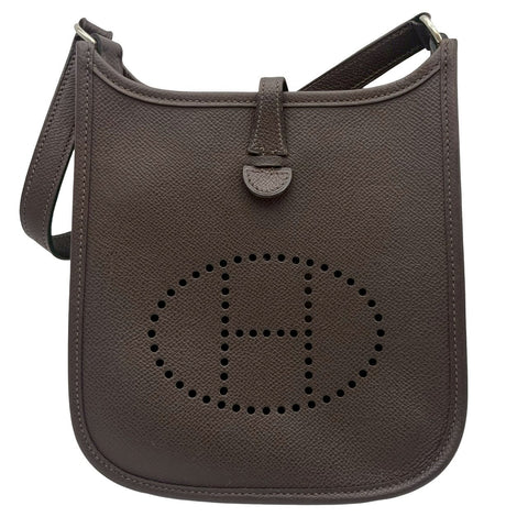 【中古】 Hermes エルメス EVELYNE TPM エヴリンTPM ショルダーバッグ ▢A(1997年) ブラウン系 クシュベル ヴィンテージ 中古 USED バッグ