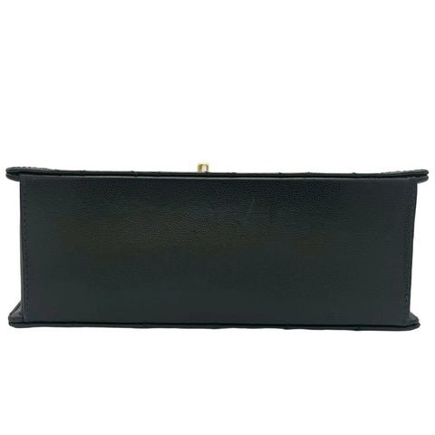 【中古】 CHANEL シャネル MATELASSE HANDBAG マトラッセハンドバッグ ハンドバッグ 5番台(1999-2000年) ブラック キャビアスキン ヴィンテージ 中古 USED バッグ