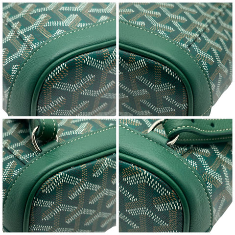 【美品】 GOYARD ゴヤール ALPIN MINI アルパンミニ バックパック グリーン キャンバス /カーフスキン 中古 USED バッグ