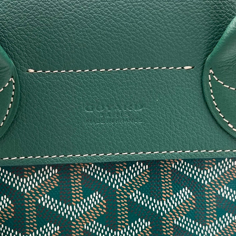 【美品】 GOYARD ゴヤール ALPIN MINI アルパンミニ バックパック グリーン キャンバス /カーフスキン 中古 USED バッグ