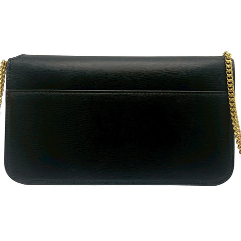 【中古】 SAINT LAURENT サンローラン CHAINSHOULDERBAG 635095 チェーンショルダーバッグ ショルダーバッグ ブラック レザー 中古 USED バッグ