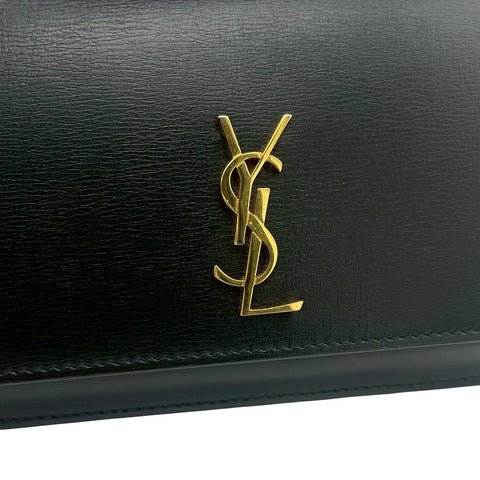 【中古】 SAINT LAURENT サンローラン CHAINSHOULDERBAG 635095 チェーンショルダーバッグ ショルダーバッグ ブラック レザー 中古 USED バッグ