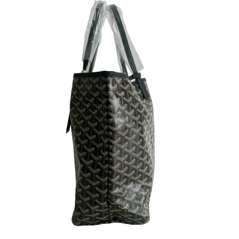 【新品未使用】 GOYARD ゴヤール Saint Louis PM サンルイPM トートバッグ ブラック PVC×レザー 新品未使用 NEW バッグ