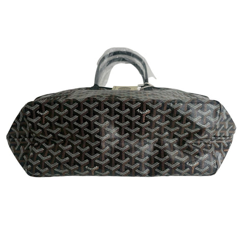 【新品未使用】 GOYARD ゴヤール Saint Louis PM サンルイPM トートバッグ ブラック PVC×レザー 新品未使用 NEW バッグ