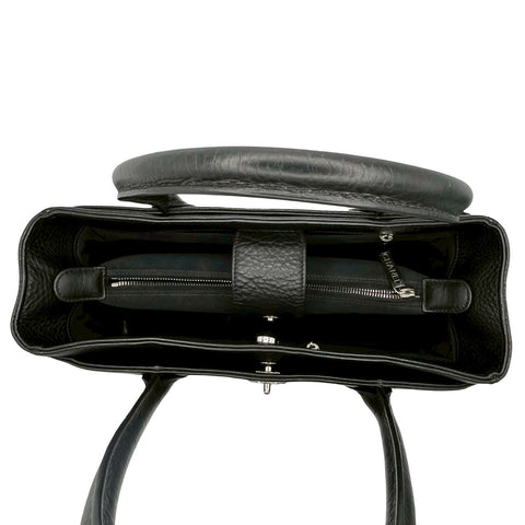 【中古】 CHANEL シャネル EXECUTIVE TOTE エグゼクティブトート トートバッグ 19番台(2013-2015年) ブラック カーフスキン 中古 USED バッグ
