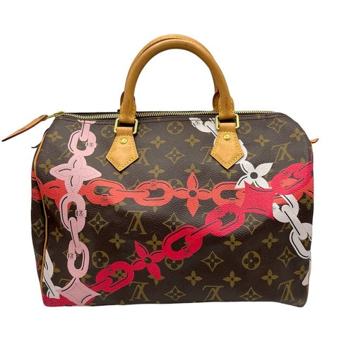 【中古】 LOUIS VUITTON ルイ・ヴィトン SPEEDY30 スピーディー30 チェーンプリント ボストンバッグ MB1146(2016年) モノグラム キャンバス 中古 USED バッグ