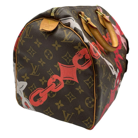 【中古】 LOUIS VUITTON ルイ・ヴィトン SPEEDY30 スピーディー30 チェーンプリント ボストンバッグ MB1146(2016年) モノグラム キャンバス 中古 USED バッグ