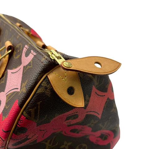 【中古】 LOUIS VUITTON ルイ・ヴィトン SPEEDY30 スピーディー30 チェーンプリント ボストンバッグ MB1146(2016年) モノグラム キャンバス 中古 USED バッグ