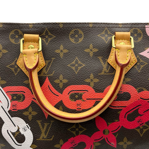 【中古】 LOUIS VUITTON ルイ・ヴィトン SPEEDY30 スピーディー30 チェーンプリント ボストンバッグ MB1146(2016年) モノグラム キャンバス 中古 USED バッグ