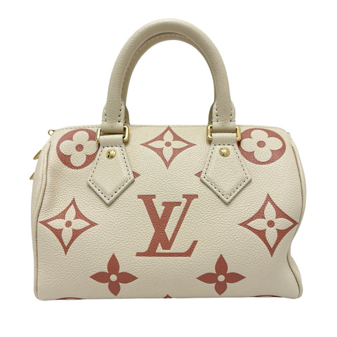 【中古】 LOUIS VUITTON ルイ・ヴィトン SPEEDY スピーディ・バンドリエール20 ショルダーバッグ ICチップ(2021年~) クリームローズ キャンバス 中古 USED バッグ