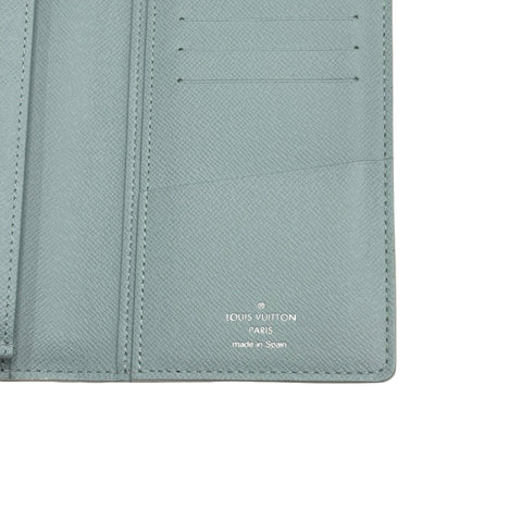 【中古】 LOUIS VUITTON ルイ・ヴィトン LONG WALLET モノグラム・アクアガーデン ポルトフォイユブラザ 長財布 小物 ホワイト ブルー キャバス 中古 WHITE AND BLUE CANVAS LEATHER