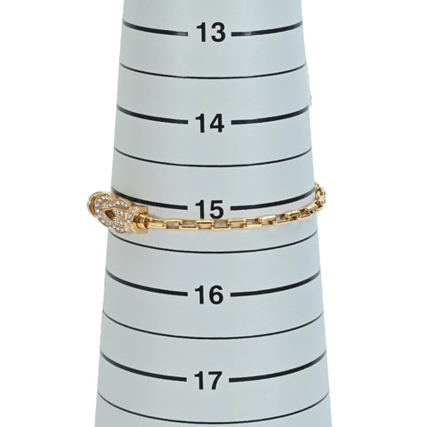 【中古】FRED フレッド K18PG DIAMOND CHANCE INFINIE BRACELET シャンスアンフィニ フルパヴェ ダイヤモンド ブレスレット 8.2g