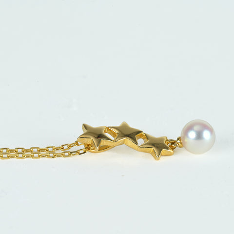 【中古】MIKIMOTOミキモト K18YG Akoya Pearlアコヤパールネックレス 5.7mm 38cm 3.2g one price