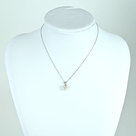 【中古】MIKIMOTO ミキモト K18WG AKOYA PEARLアコヤパールペンダントネックレス 4.7mm - 5.0mm 3.4g 40cm one price