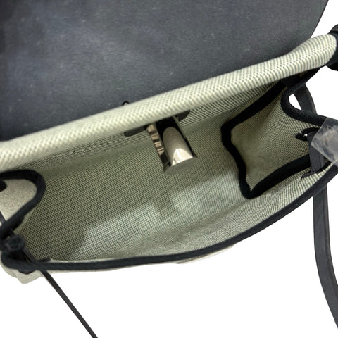 【新品未使用】 Hermes エルメス HERBAG ZIP 20 エールバッグジップ 20 ミニ ショルダーバッグ K刻(2025年) エクリュ/ヴェールモヤイヤン/ブラック キャンバス/レザー 新品未使用 NEW バッグ