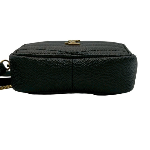 【美品】 SAINT LAURENT サンローラン BABY LOU SHOULDERBAG ベイビールー ショルダーバッグ ブラック レザー 中古 USED バッグ