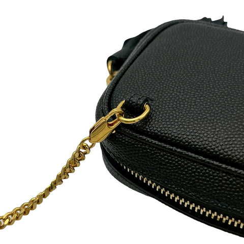 【美品】 SAINT LAURENT サンローラン BABY LOU SHOULDERBAG ベイビールー ショルダーバッグ ブラック レザー 中古 USED バッグ