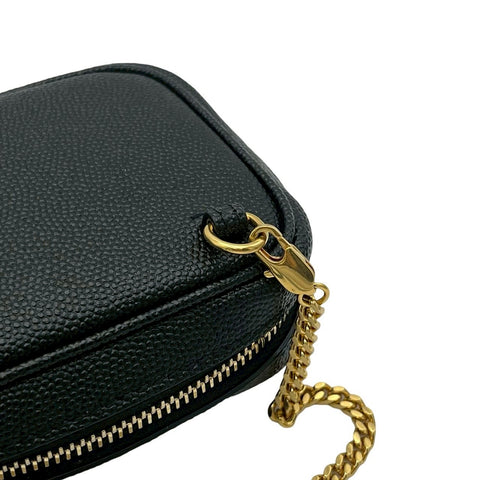 【美品】 SAINT LAURENT サンローラン BABY LOU SHOULDERBAG ベイビールー ショルダーバッグ ブラック レザー 中古 USED バッグ