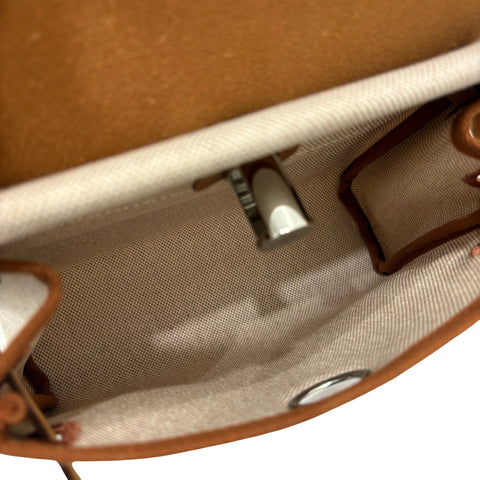 【新品未使用】 Hermes エルメス HERBAG ZIP 20 エールバッグジップ 20 ミニ ショルダーバッグ W刻 (2024年) ゴールド キャンバスxレザー 新品未使用 NEW バッグ