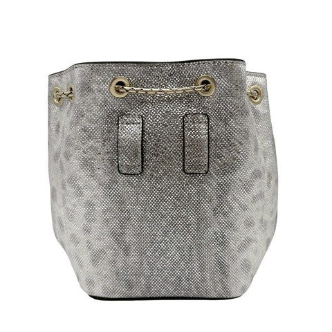 【未使用】 BVLGARI ブルガリ MINISHOULDERBAG ミニショルダーバッグ ショルダーバッグ ICチップ シルバー レザー 未使用  バッグ