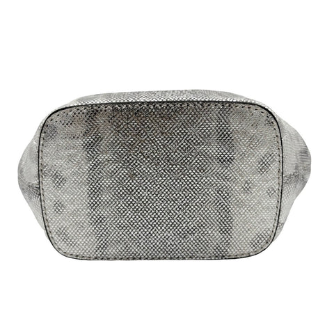 【未使用】 BVLGARI ブルガリ MINISHOULDERBAG ミニショルダーバッグ ショルダーバッグ ICチップ シルバー レザー 未使用  バッグ