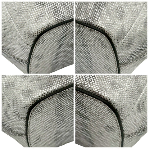 【未使用】 BVLGARI ブルガリ MINISHOULDERBAG ミニショルダーバッグ ショルダーバッグ ICチップ シルバー レザー 未使用  バッグ