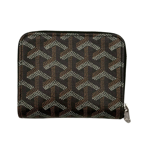 【中古】 GOYARD ゴヤール MATIGNON PM マティニョン PM 財布 小物 ブラック キャンバス×カーフスキン 中古 BLACK CANVAS×CALFSKIN
