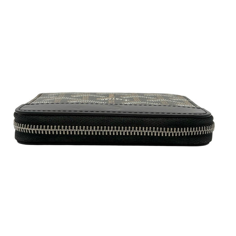 【中古】 GOYARD ゴヤール MATIGNON PM マティニョン PM 財布 小物 ブラック キャンバス×カーフスキン 中古 BLACK CANVAS×CALFSKIN