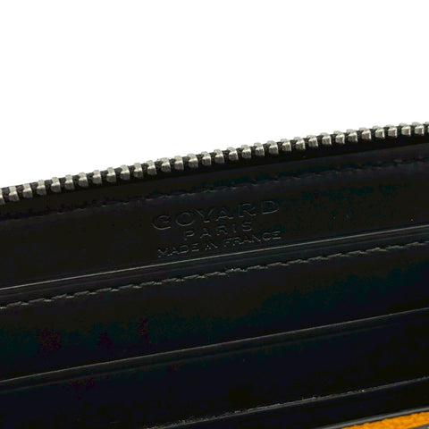 【中古】 GOYARD ゴヤール MATIGNON PM マティニョン PM 財布 小物 ブラック キャンバス×カーフスキン 中古 BLACK CANVAS×CALFSKIN