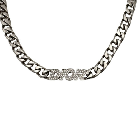 【中古】 Dior HOMME ディオール オム ITALIC チェーンリンク 小物 シルバー ブラス 中古 BRASS