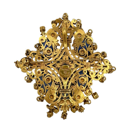 【中古】 CHANEL シャネル BROOCH ブローチ ヴィンテージ 小物 GP 中古