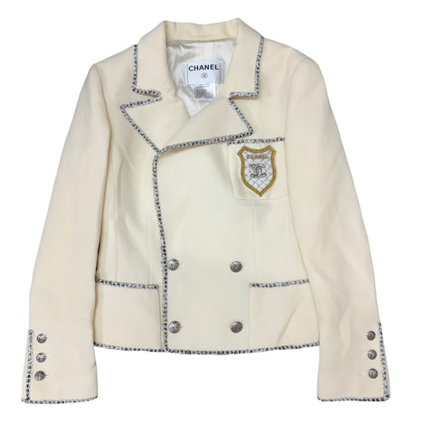 【美品】 CHANEL シャネル JACKET エンブレムジャケット トップス付き 38 USED 中古 2005年 CLOTHES 洋服