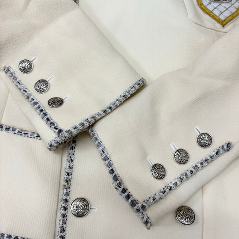 【美品】 CHANEL シャネル JACKET エンブレムジャケット トップス付き 38 USED 中古 2005年 CLOTHES 洋服
