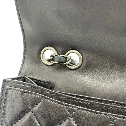 【中古】 CHANEL シャネル CHAINSHOULDERBAG チェーンショルダーバッグ ショルダーバッグ 18番台(2013-2014年) ブラック ラムスキン 中古 USED バッグ