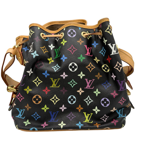 【中古】 LOUIS VUITTON ルイ・ヴィトン PETIT NOE(M42230) プチ・ノエ ショルダーバッグ ショルダーバッグ OA1077(2007年) マルチカラー PVC×キャンバス 中古 USED バッグ