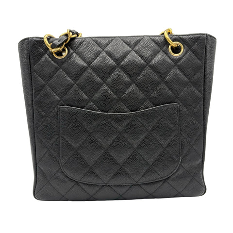 【中古】 CHANEL シャネル CHAINSHOULDERBAG チェーンショルダーバッグ ショルダーバッグ 11番台(2007年) ブラック キャビアスキン 中古 USED バッグ