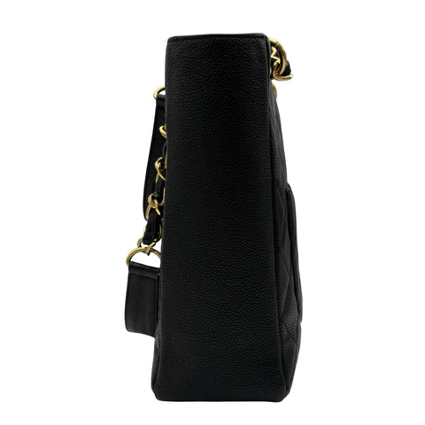 【中古】 CHANEL シャネル CHAINSHOULDERBAG チェーンショルダーバッグ ショルダーバッグ 11番台(2007年) ブラック キャビアスキン 中古 USED バッグ