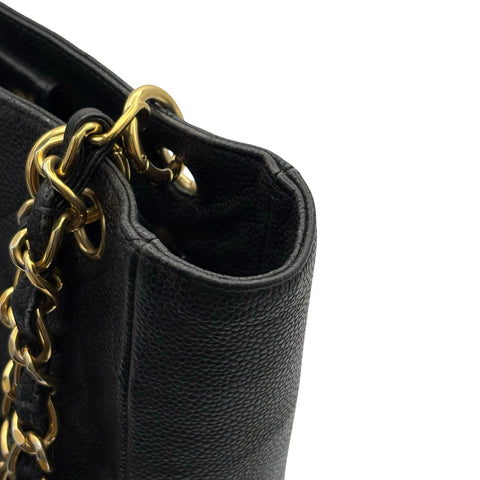 【中古】 CHANEL シャネル CHAINSHOULDERBAG チェーンショルダーバッグ ショルダーバッグ 11番台(2007年) ブラック キャビアスキン 中古 USED バッグ