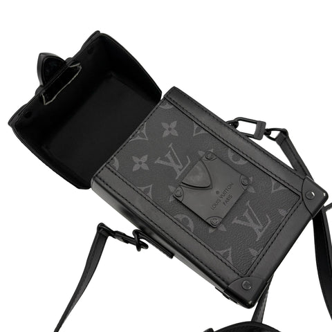 【中古】 LOUIS VUITTON ルイ・ヴィトン Vertical Trunk Wearable Wallet ヴェルティカルトランクウォレット ショルダーバッグ ICチップ(2021年~) ブラック キャンバス 中古 USED バッグ