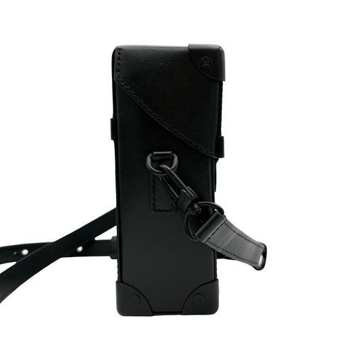【中古】 LOUIS VUITTON ルイ・ヴィトン Vertical Trunk Wearable Wallet ヴェルティカルトランクウォレット ショルダーバッグ ICチップ(2021年~) ブラック キャンバス 中古 USED バッグ