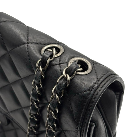 【中古】 CHANEL シャネル CCFLAPSHOULDERBAG CCフラップショルダーバッグ ショルダーバッグ 18番台(2013-2014年) ブラック ラムスキン 中古 USED バッグ