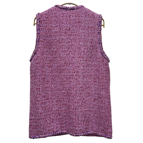 【中古】CHANEL シャネル TWEEDBEST ツイード ベスト ジレ 38 USED 中古 2021年 CLOTHES 洋服