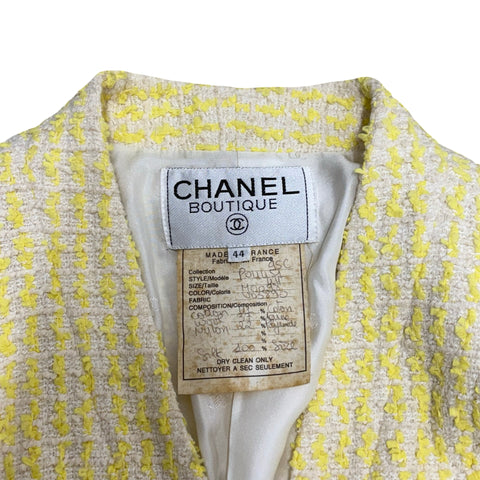 【中古】 CHANEL シャネル SET UP セットアップ ジャケット スカート 44 USED 中古 1995年 CLOTHES 洋服
