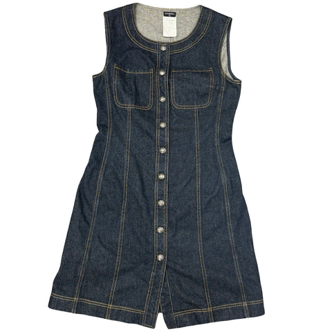 【中古】 CHANEL シャネル DENIM ONE PIECE デニムワンピース 42 USED 中古 1997年 CLOTHES 洋服