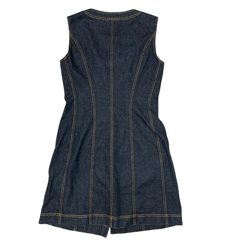 【中古】 CHANEL シャネル DENIM ONE PIECE デニムワンピース 42 USED 中古 1997年 CLOTHES 洋服